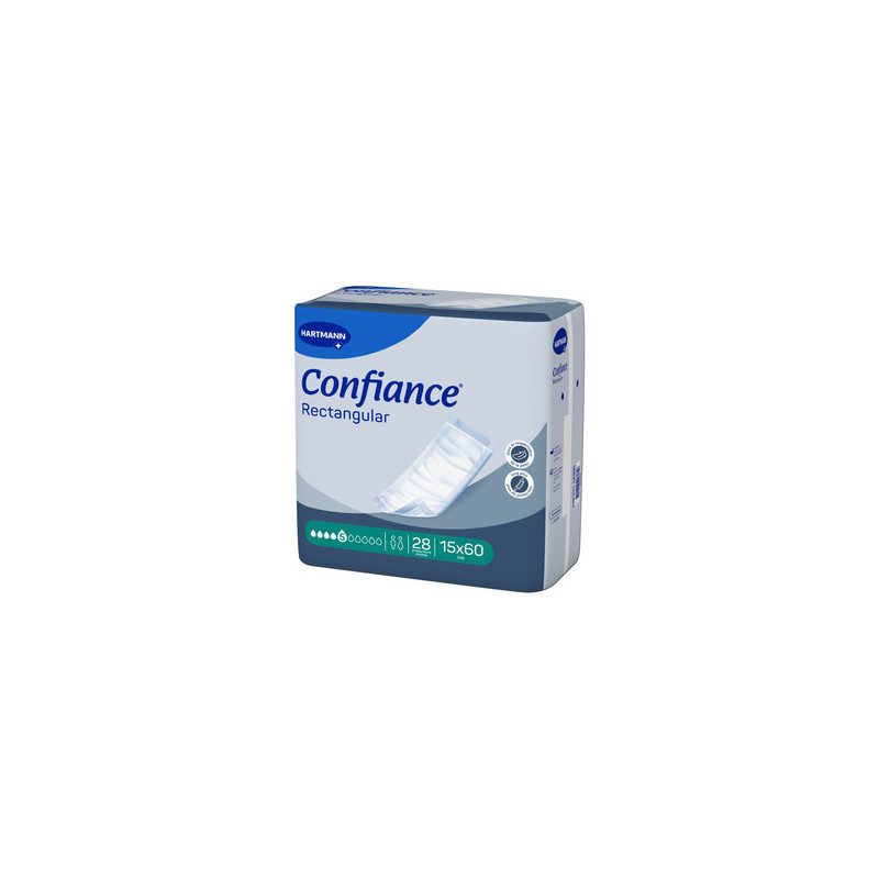 Hartmann – Confiance Rectangular 5 gouttes protection droite, 28 unités