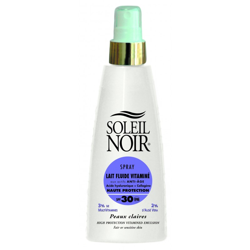 Soleil Noir Lait Fluide Vitamine Spf 30 Spray 150 ml