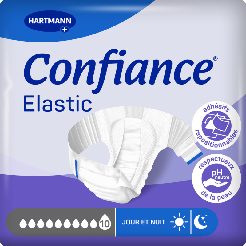 Hartmann – Confiance Elastic change complet 10 gouttes taille L, 14 unités