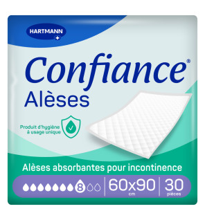 Hartmann – Confiance alèses 8 gouttes 60 x 90 cm, 30 unités