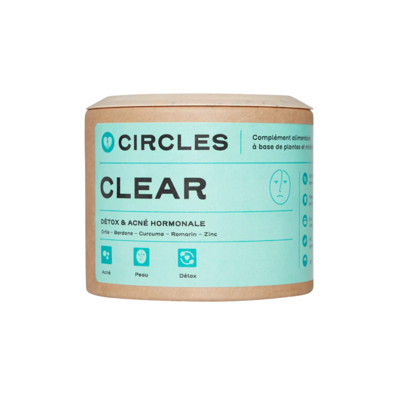 Circles – Clear Cure Détox & Peau Nette, 60 gélules