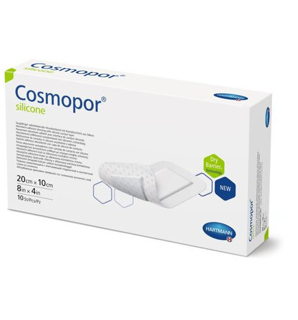 Hartmann – Cosmopor Silicone pansement adhésif stérile, 20 x 10 cm (boîte de 10)