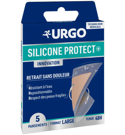 Urgo – Silicone Protect Pansements Large, 5 pansements