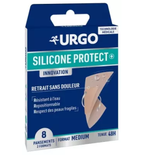 Urgo – Silicone Protect Pansements Medium 2 formats, 8 pansements