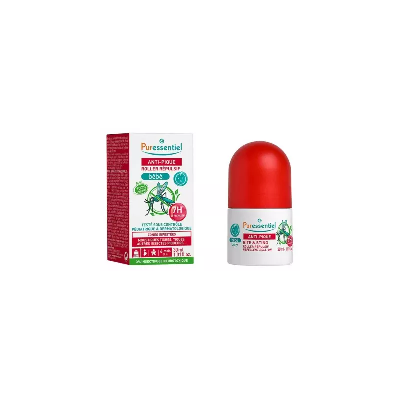 Puressentiel – Anti-Pique Bébé Roller Répulsif, 30 ml Puressentiel – Anti-Pique Bébé Roller Répulsif, 30 ml