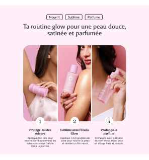 Musc Intime – Huile Glow Pailletée Musc Blanc, 100 ml