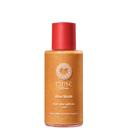 Musc Intime – Huile Glow Pailletée Rose Mystik, 100 ml