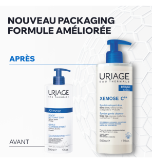 Uriage – Xémose C8+ Syndet Nettoyant Doux, 500 ml