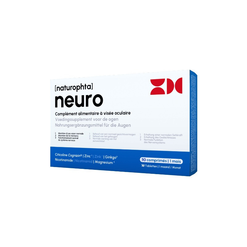 Naturophta Neuro – Complément alimentaire vision et système nerveux, 90 comprimés Naturophta Neuro – Complément alimentaire vision et système nerveux, 90 comprimés