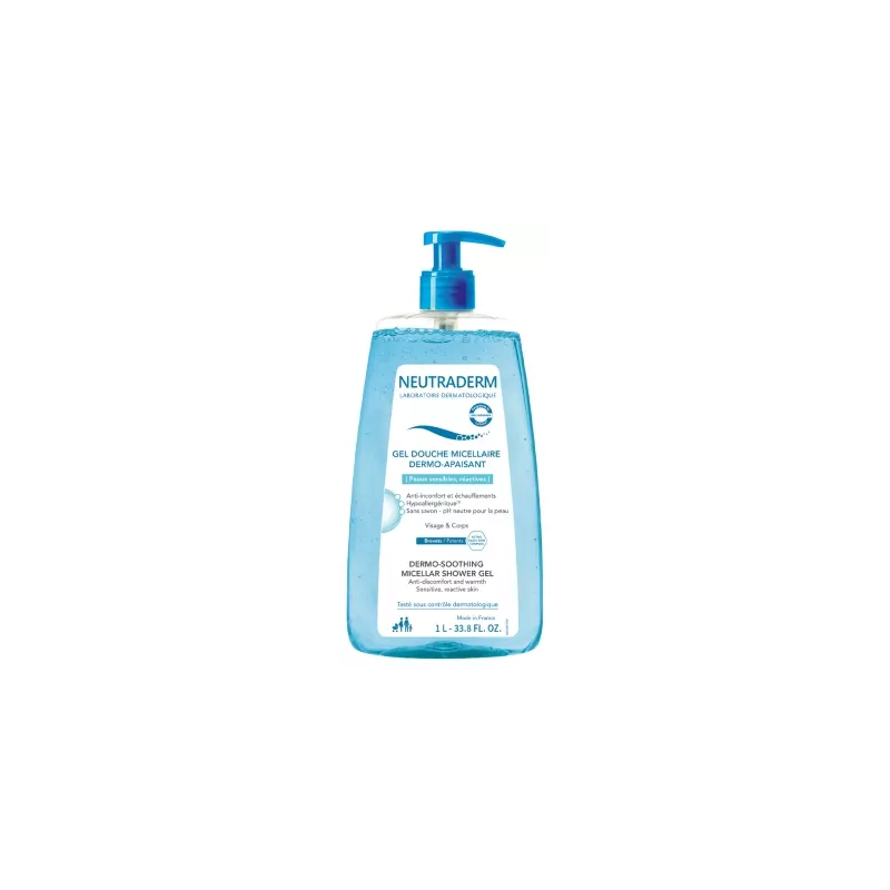 Neutraderm – Gel douche micellaire dermo-protecteur, 1 L Neutraderm – Gel douche micellaire dermo-protecteur, 1 L