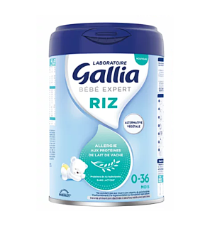Gallia – Bébé Expert Riz 0-36 mois, 800 g