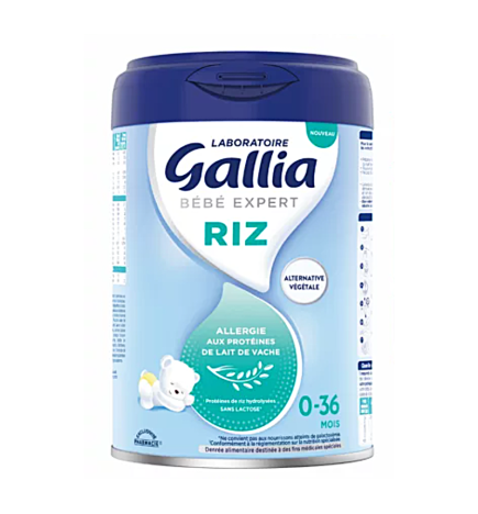 Gallia – Bébé Expert Riz 0-36 mois, 800 g