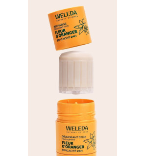 Weleda – Déodorant stick rechargeable fleur d’oranger, 50 g