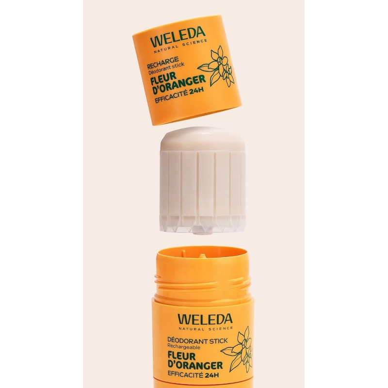 Weleda – Déodorant stick rechargeable fleur d’oranger, 50 g Weleda – Déodorant stick rechargeable fleur d’oranger, 50 g