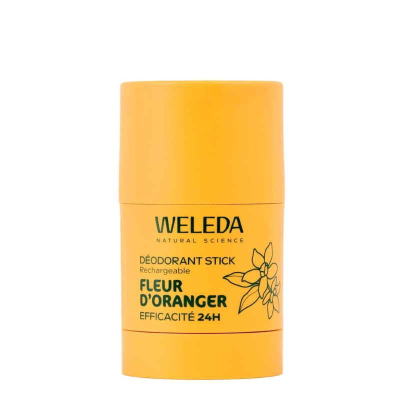 Weleda – Déodorant stick rechargeable fleur d’oranger, 50 g