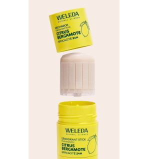 Weleda – Déodorant stick rechargeable citrus bergamote, 50 g