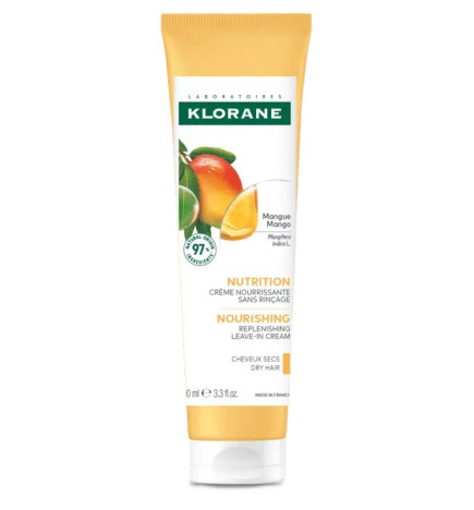 Klorane – Crème nourrissante sans rinçage Nutrition, 100 ml