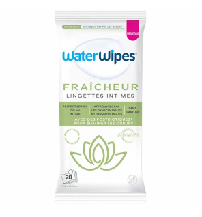 Waterwipes – Lingettes intimes Fraîcheur, 28 lingettes