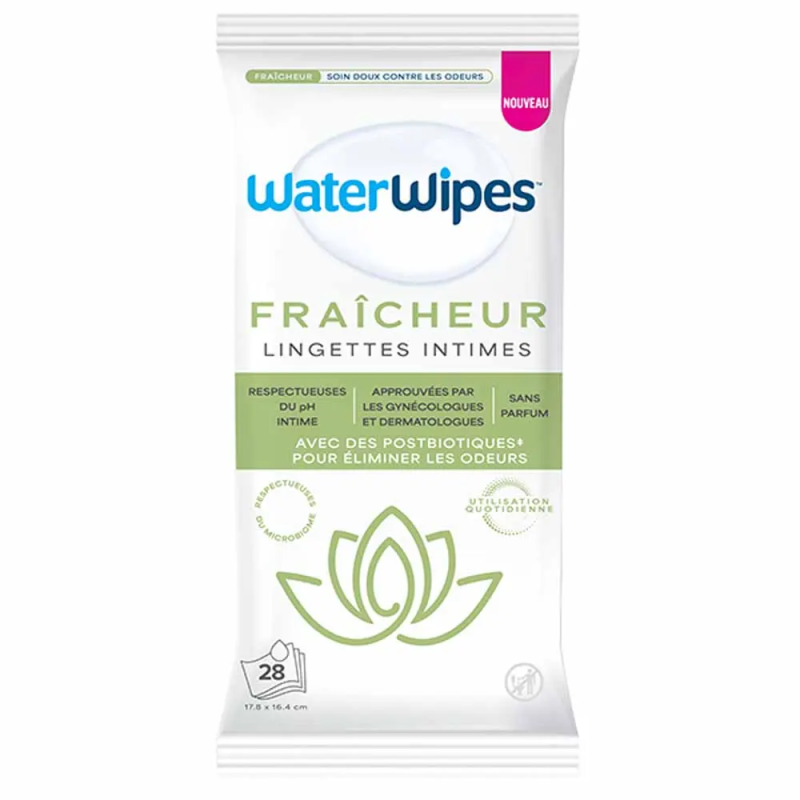 Waterwipes – Lingettes intimes Fraîcheur, 28 lingettes Waterwipes – Lingettes intimes Fraîcheur, 28 lingettes