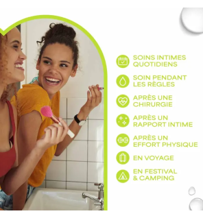 Waterwipes – Lingettes intimes Fraîcheur, 10 lingettes