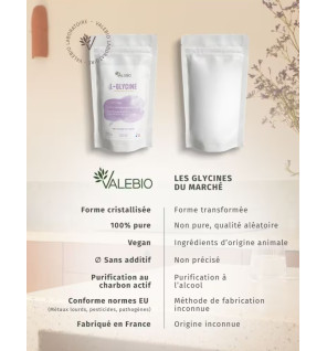 Valebio – L-Glycine, sachet 300 g