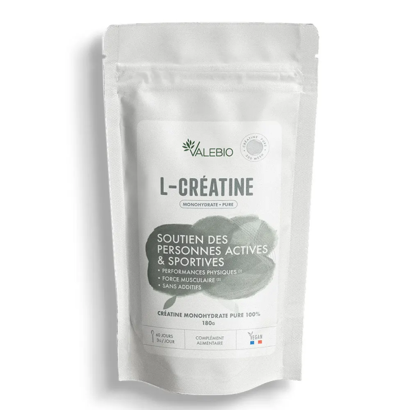 Valebio – L-Créatine, sachet 180 g