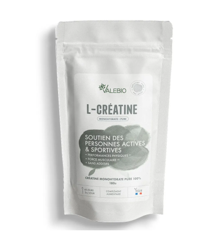 Valebio – L-Créatine, sachet 180 g