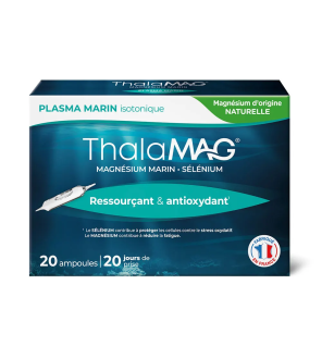 Thalamag – Plasma marin isotonique ressourçant et antioxydant, 20 ampoules