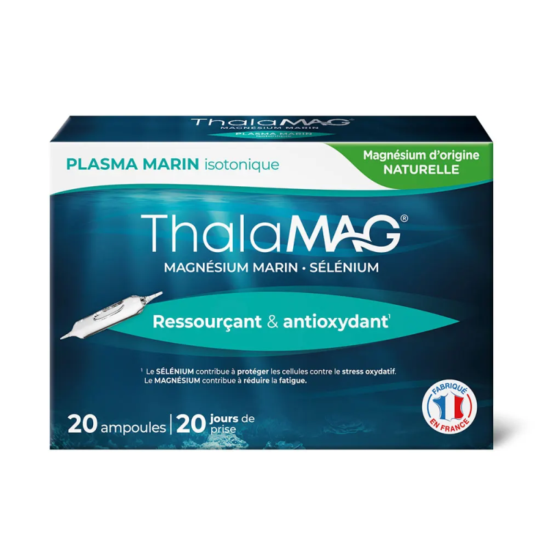 Thalamag – Plasma marin isotonique ressourçant et antioxydant, 20 ampoules Thalamag – Plasma marin isotonique ressourçant et antioxydant, 20 ampoules