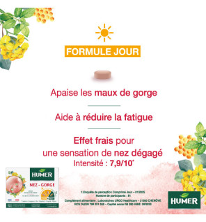 Humer – Nez Gorge Jour Nuit, 15 comprimés