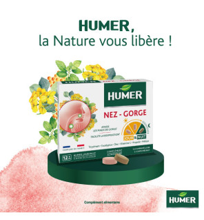 Humer – Nez Gorge Jour Nuit, 15 comprimés