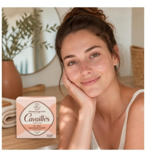Cavaillès – Nettoyant visage solide Mousse Apaisante, 70 g