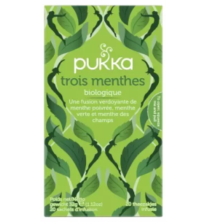 Pukka – Tisane biologique Trois Menthes, 20 sachets