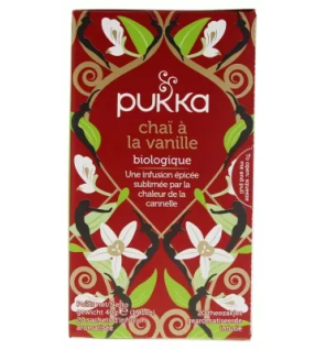 Pukka – Chaï à la vanille biologique, 20 sachets