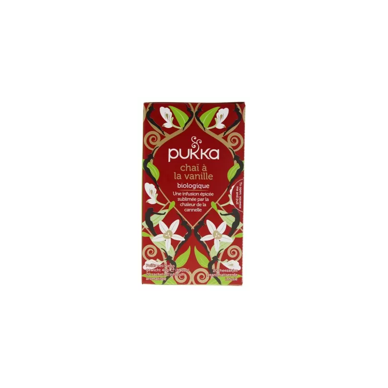 Pukka – Chaï à la vanille biologique, 20 sachets Pukka – Chaï à la vanille biologique, 20 sachets