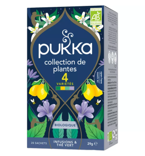 Pukka – Collection de plantes biologiques 4 variétés, 20 sachets