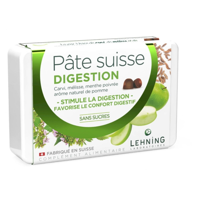 Lehning – Pâte suisse Digestion, 40 gommes