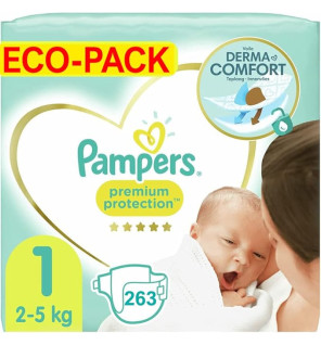 Pampers – Couches Premium Protection taille 1, 2 à 5 kg
