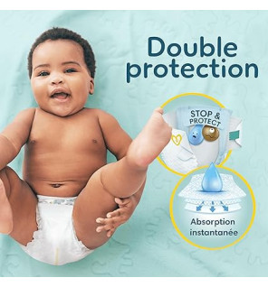 Pampers – Couches Premium Protection taille 0, jusqu’à 3 kg