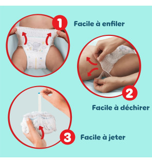 Pampers – Couches-culottes Premium Pants taille 4, 9 à 15 kg, 31 couches