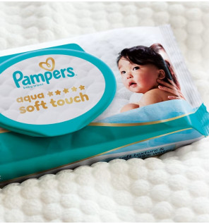 Pampers – Lingettes Aqua Soft Touch, x48