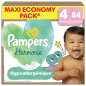 Pampers – Couches bébé Harmonie taille 4, 9 à 14 kg, 84 unités