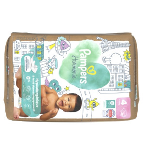 Pampers – Couches bébé Harmonie taille 4, 9 à 14 kg, 36 unités