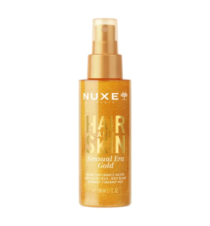 Nuxe – Hair & Skin Sensual Era Gold, brume parfumante nacrée corps et cheveux, 100 ml