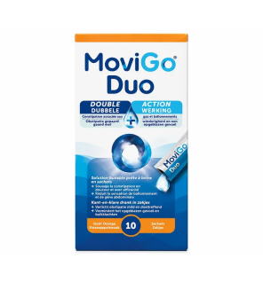 Movigo – Duo Double Action Constipation et Ballonnements, solution buvable, 10 sachets