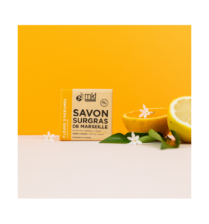 MKL Green Nature – Savon surgras de Marseille Fleurs d’Agrumes, 100 g