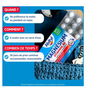 Alvityl – Magnésium Vitamine B6, 45 comprimés