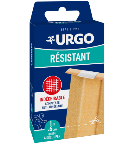 Urgo – Résistant Bande à Découper Anti-Adhérente, 6 cm x 1 m