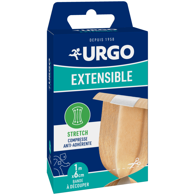 Urgo – Extensible Bande Confort, 1 m x 6 cm Urgo – Extensible Bande Confort, 1 m x 6 cm