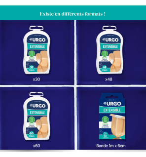 Urgo – Extensible Pansement Adhésif Prédécoupé, 30 pansements